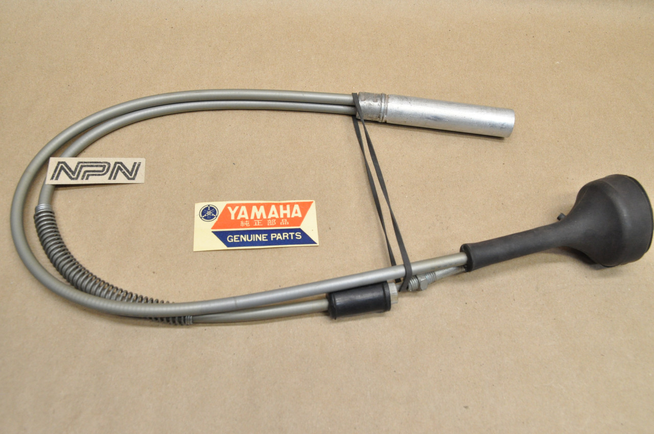 NOS Yamaha 1974 TY250 Lower Throttle Cable 434-26312-00