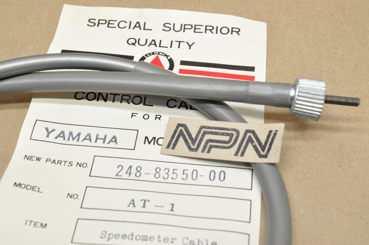 NOS Yamaha AT1 CT1 CT2 DT100 DT175 LT2 Beck Speedometer Cable 248-83550-00