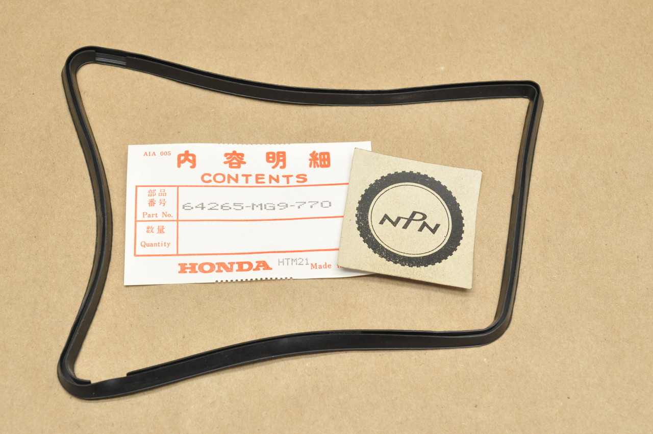 NOS Honda 1984-87 GL1200 Gold Wing Aspencade Interstate Left Speaker Grille Rubber Gasket 64265-MG9-770