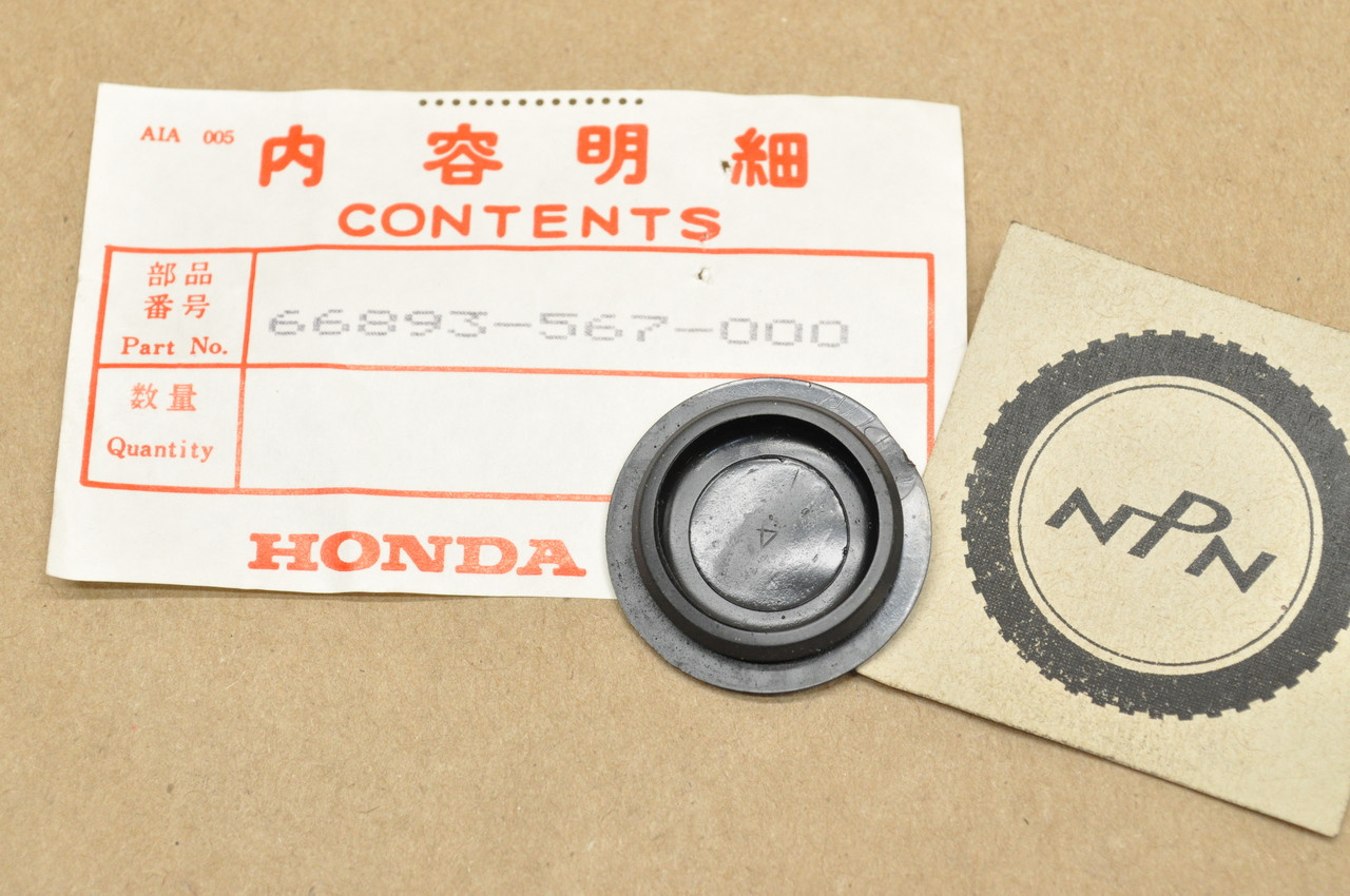 NOS Honda 1980-81 GL1100 Gold Wing 1981 GL500 Silver Wing Cigarette Lighter Hole Cap 66893-567-000