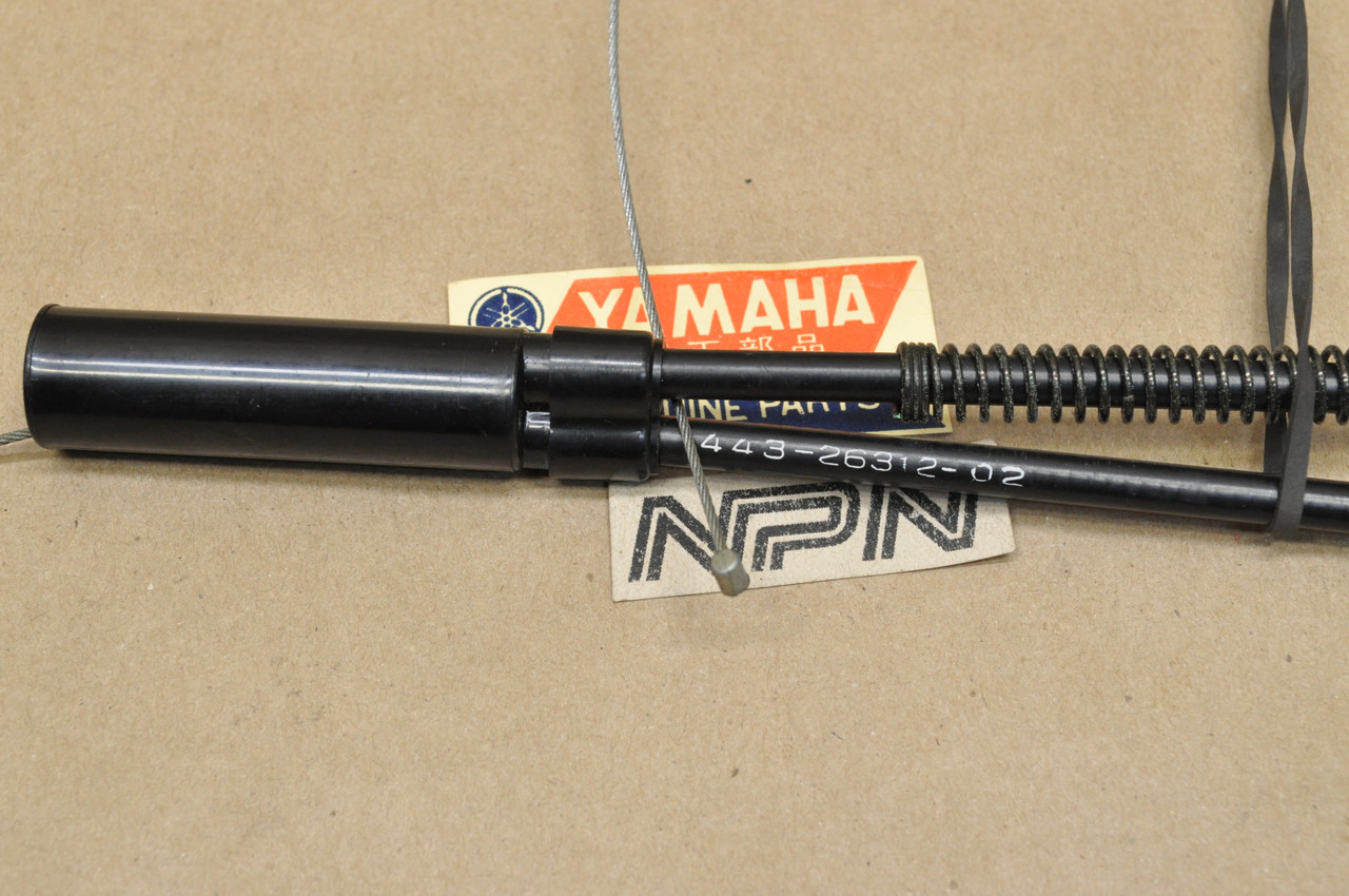 NOS Yamaha 1974-76 DT175 Lower Throttle Cable 443-26312-02 - NOS