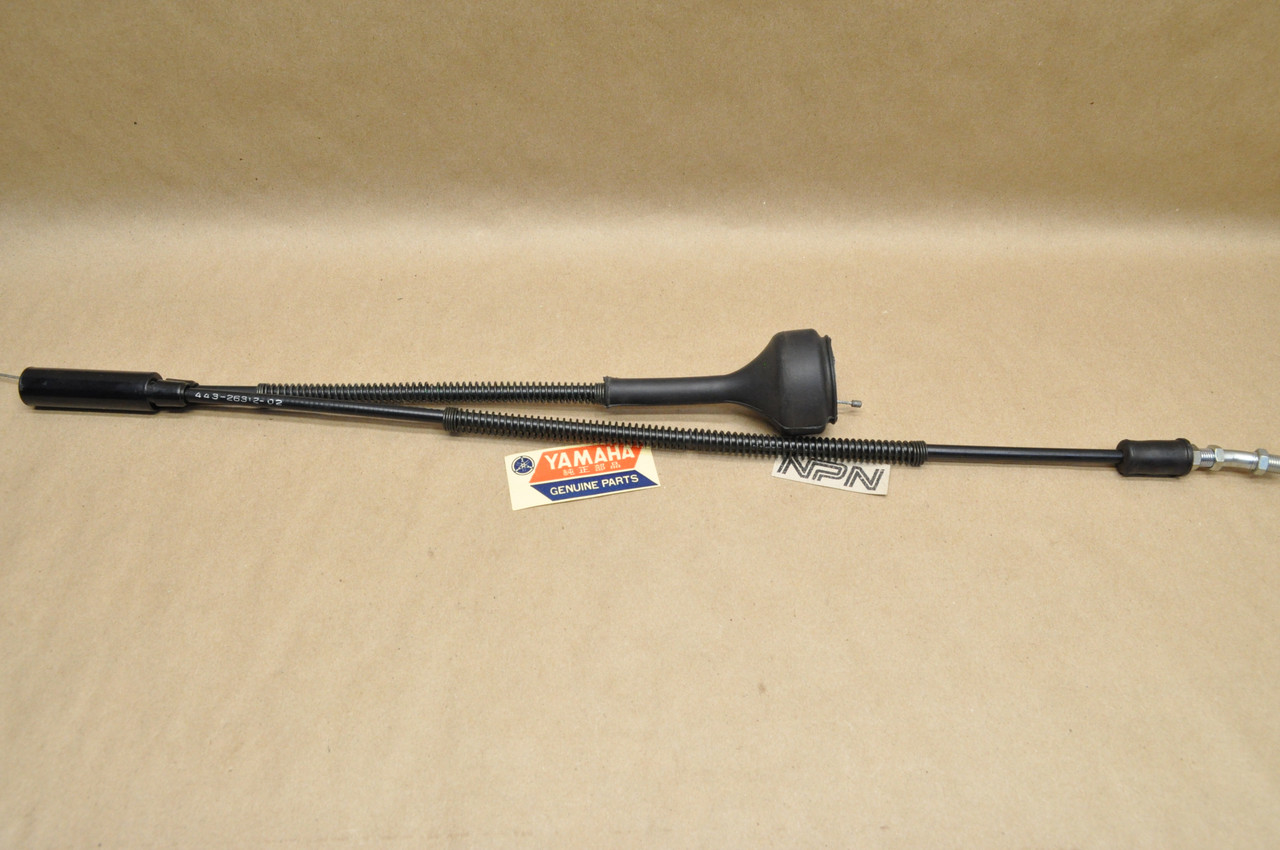 NOS Yamaha 1974-76 DT175 Lower Throttle Cable 443-26312-02 - NOS