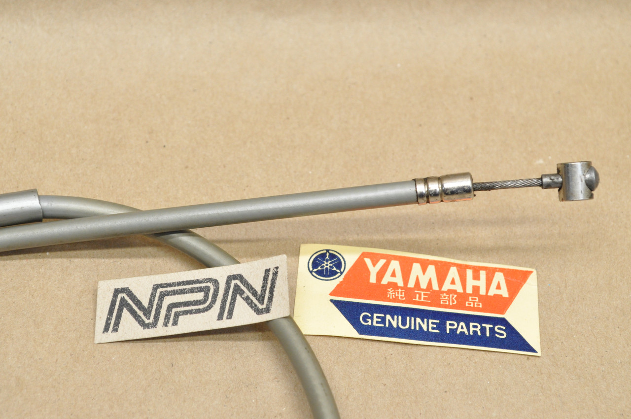 NOS Yamaha 1970-71 HT1 1972 LT2 Front Brake Cable w/ Rubber Boot 276-26341-00