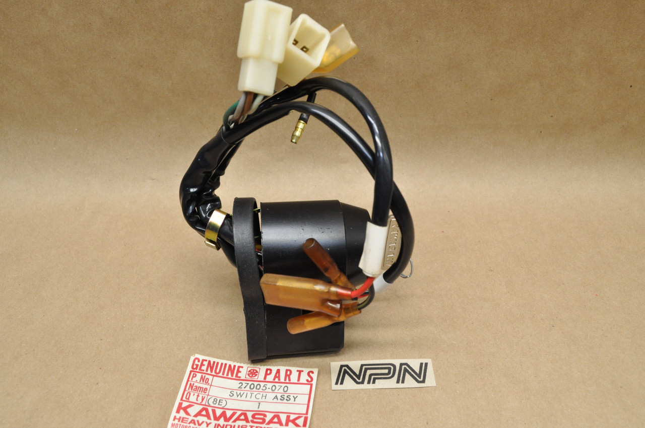 NOS Kawasaki 1973-75 F11 Ignition Switch & Key w/ Pilot Lights