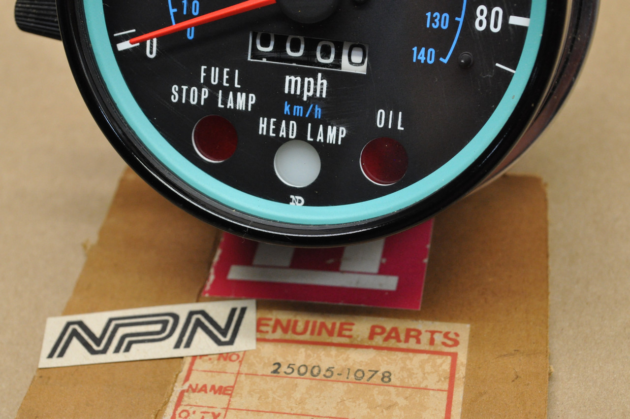 超貴重品KZ1000Mk2で使用・純正スピードメーター mph / km/h | ヤマダ