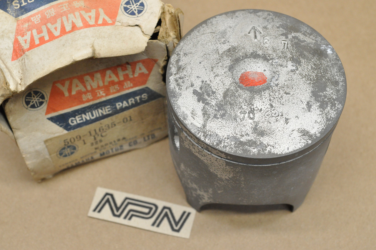 NOS Yamaha 1975 MX250 Piston .25 Oversize 509-11635-01