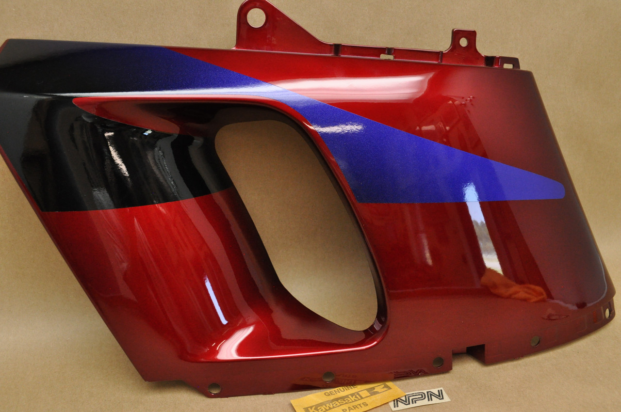 NOS Kawasaki ZX600 Ninja Violet Plastic Left Middle Cowling Fairing Panel 55028-1293
