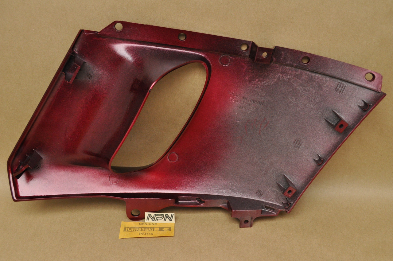 NOS Kawasaki ZX600 Ninja Violet Plastic Left Middle Cowling Fairing Panel 55028-1293
