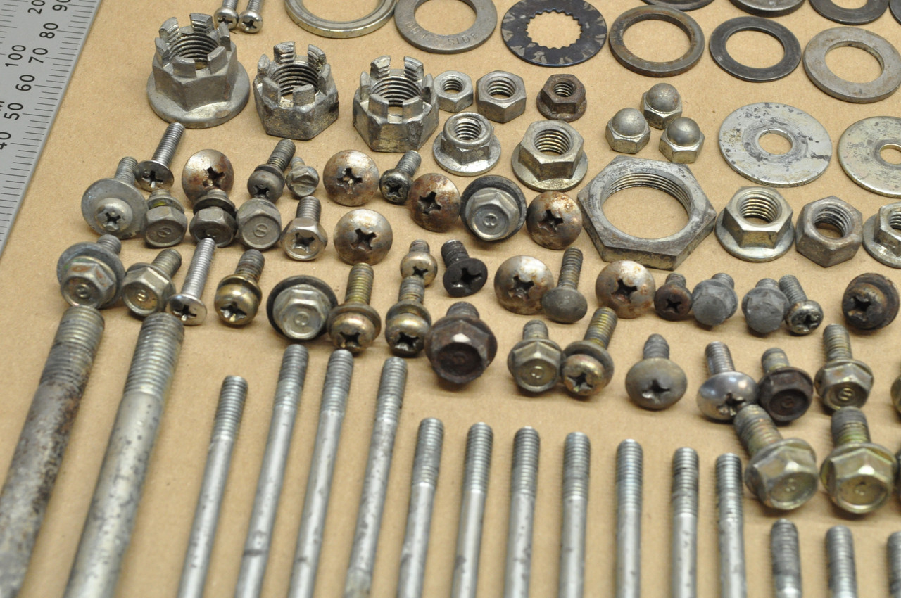 Vtg OEM Honda 1983 ATC200 E Big Red Screw Bolt Washer Nut Collar Hardware Lot