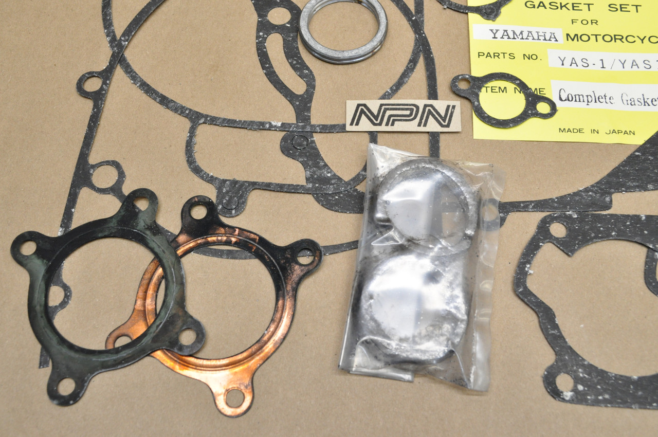 NOS Yamaha YAS1 YAS1C MC Japan Complete Engine Motor Gasket Kit