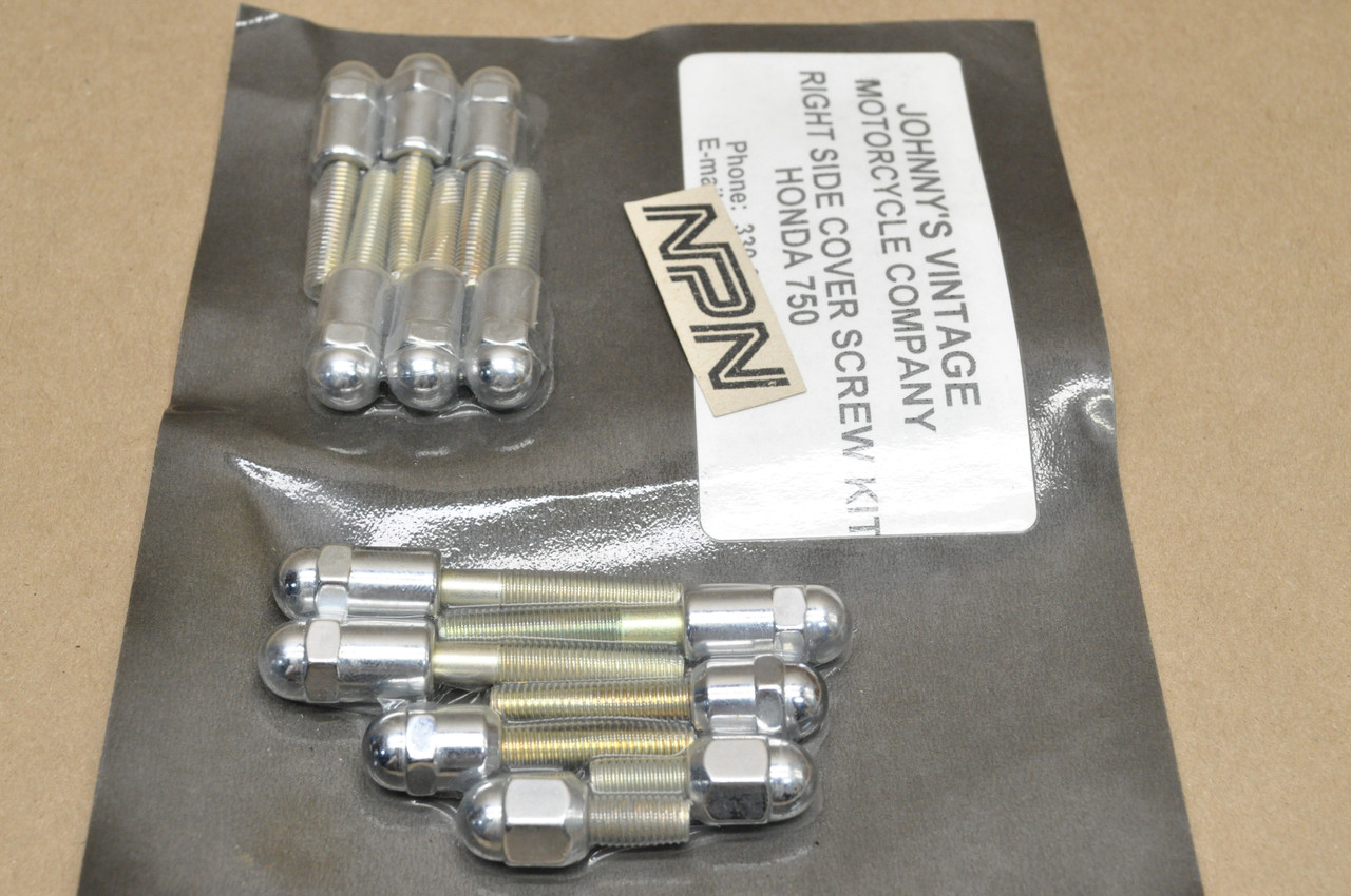 NOS Honda CB750 Johnny's Right Side Cover Decoration Round Cap Screw Kit