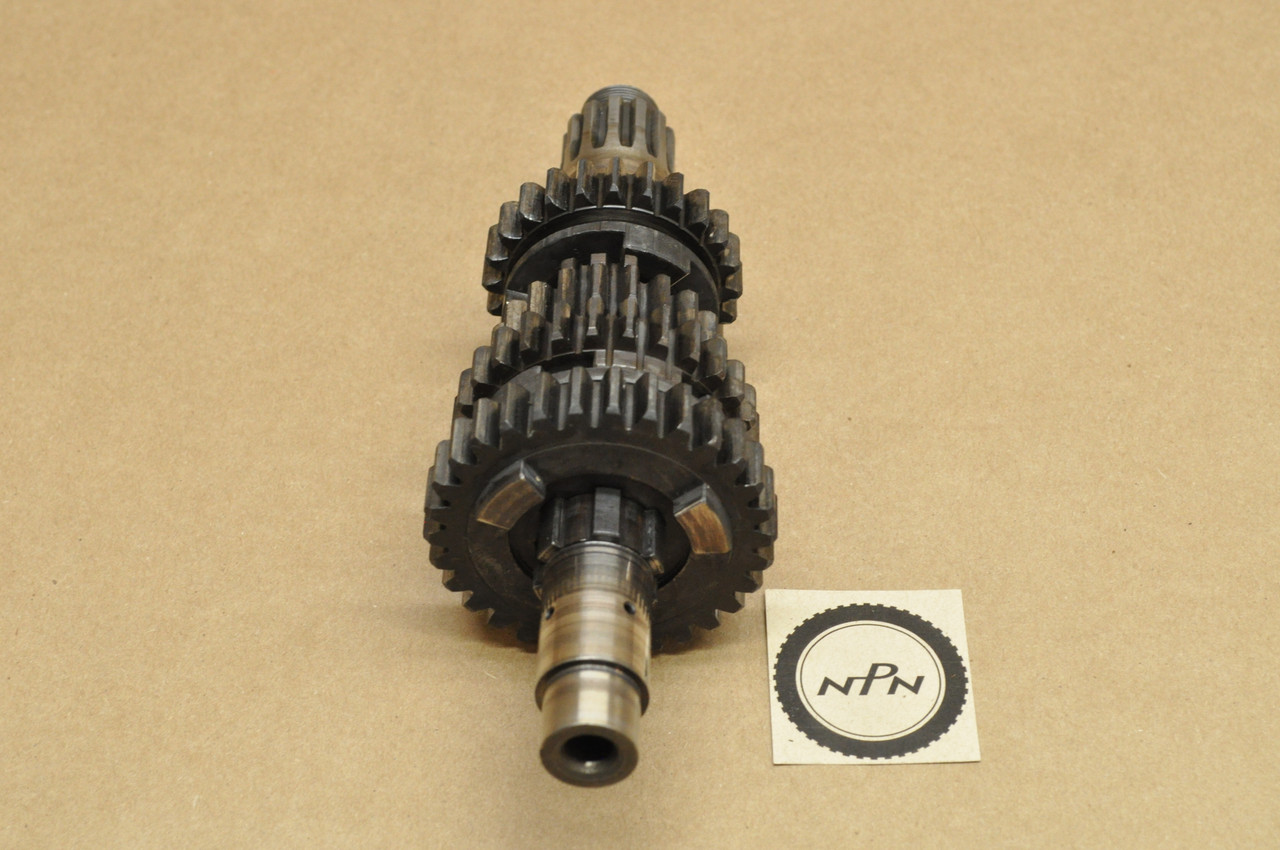 Vtg OEM Yamaha YDS3 Transmission Drive Axle Shaft Gear Lot 156-17421-00