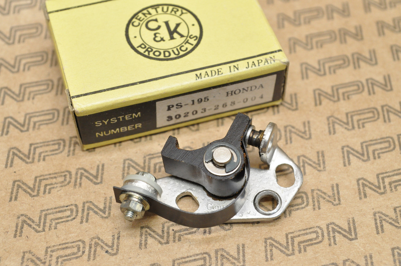 NOS Honda CB72 CB77 CL77 CL72 Century Right Contact Points Breaker 30203-268-004
