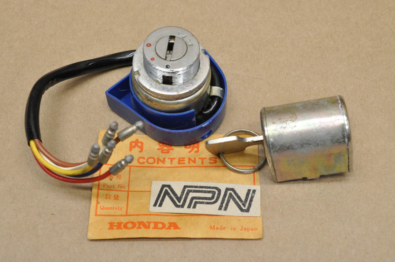 NOS Honda C200 CA200 Key Ignition Switch & Steering Lock Set 35010-030-010