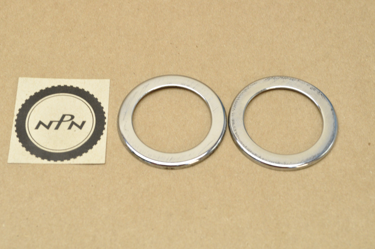 Vintage OEM Yamaha 1965-66 YDS3 YM1 Fork Cover Upper Ring Guide Qty2 156-23115-00