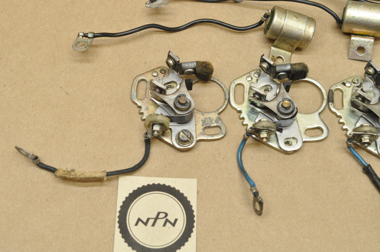 Vtg OEM Yamaha YDS2 YDS3 YM1 Points Contact Breaker Condenser Lot 156-81222-21