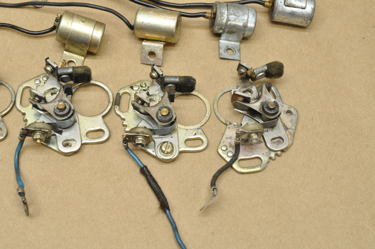 Vtg OEM Yamaha YDS2 YDS3 YM1 Points Contact Breaker Condenser Lot 156-81222-21
