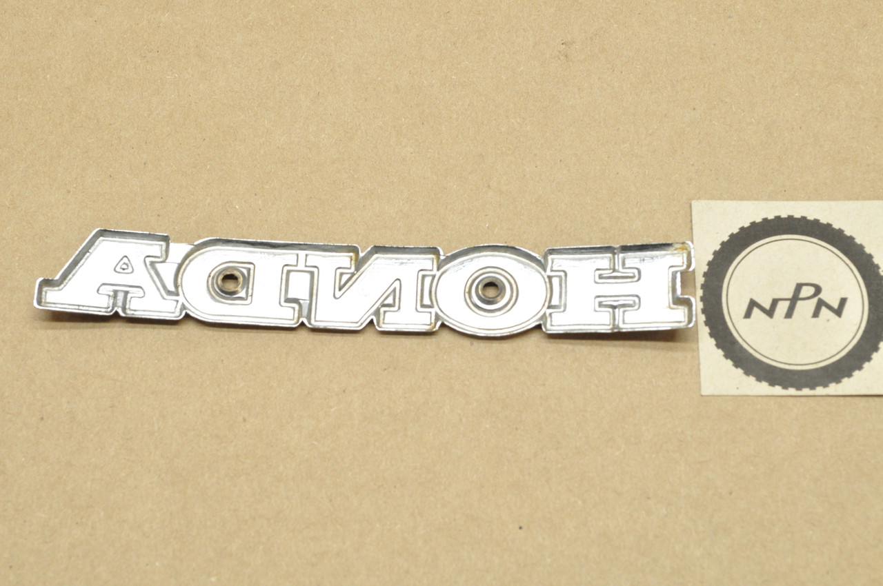Vintage OEM Honda ATC90 K0 Fuel Gas Tank Left Emblem Badge A 87123-918-000