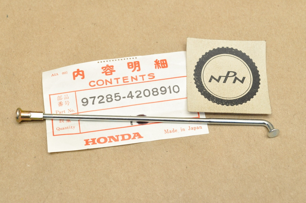 NOS Honda XL75 XL80 S XR75 XR80 Rear Wheel Spoke 'B' & Nipple Assy 97285-42089-10