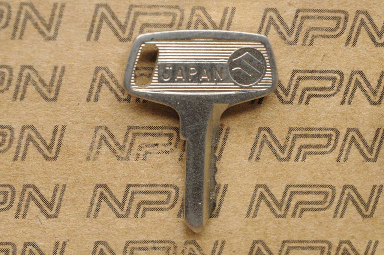 NOS Suzuki Motorcycle Double Groove Ignition Lock Key # 23334