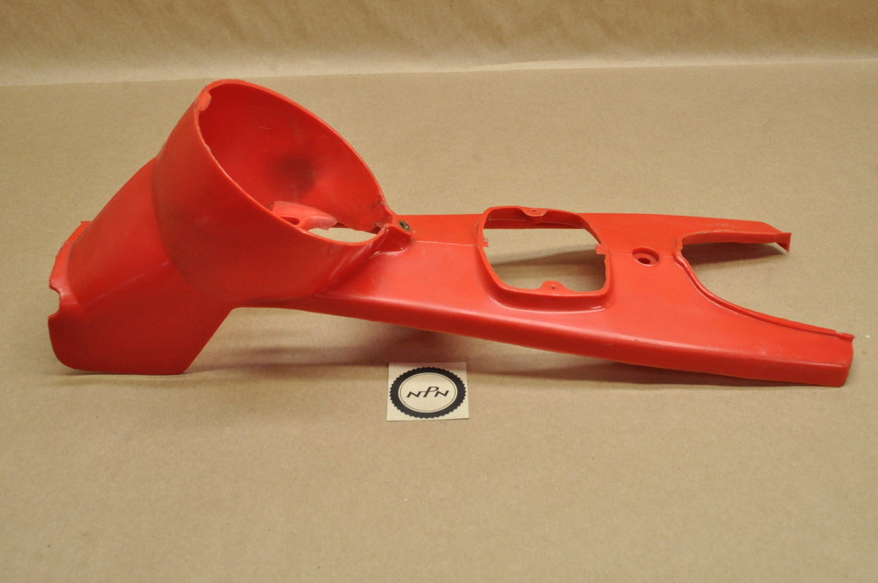 Vtg OEM Honda C100 C102 C105 T Headlight Bucket Case Cover in Red 61301-001-020 C