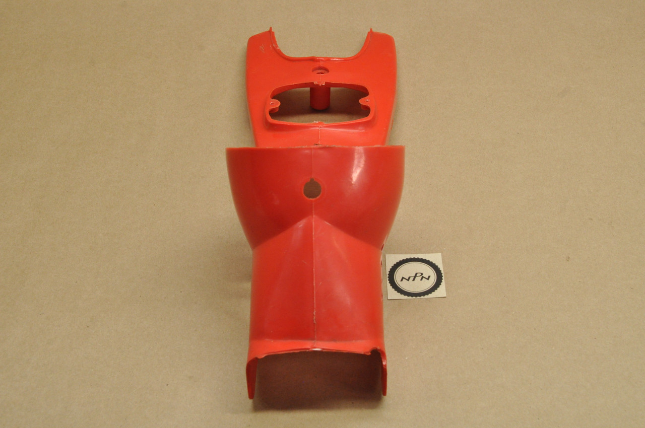 Vtg OEM Honda C100 C102 C105 T Headlight Bucket Case Cover in Red 61301-001-020 C