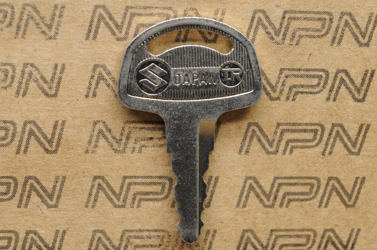 NOS Suzuki Motorcycle Ignition Lock Double Groove Key # 234