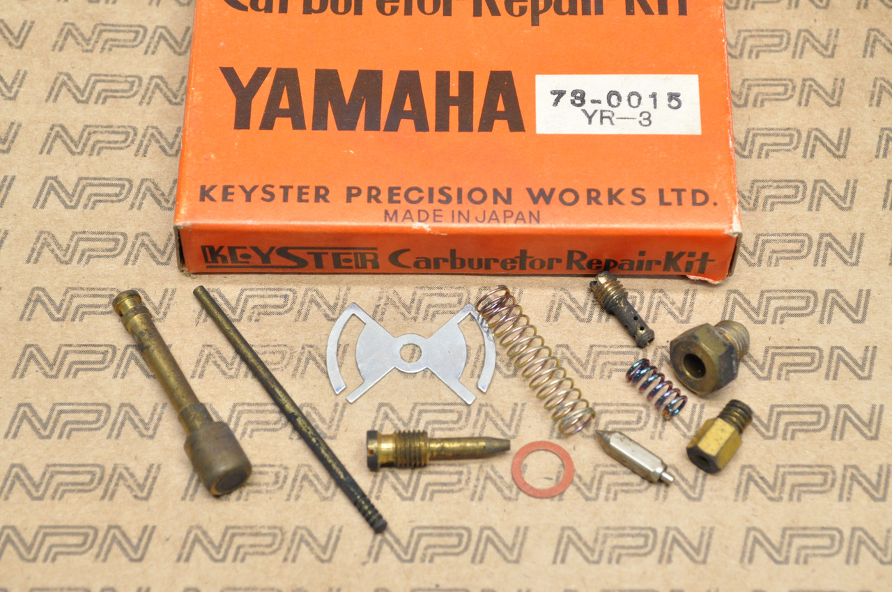 NOS Yamaha YR3 Keyster Carburetor Carb Needle Spring Repair Rebuild Kit 73-0015