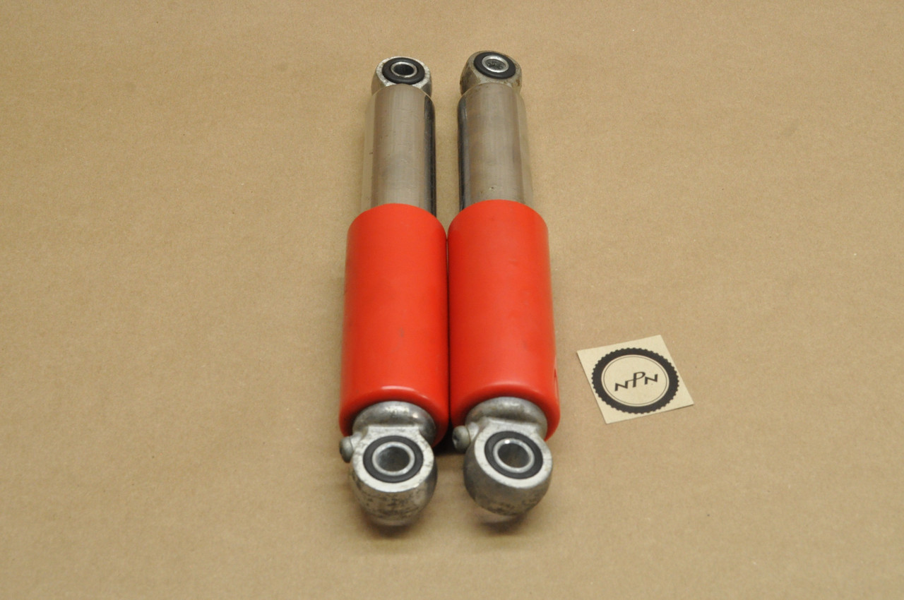 Vtg OEM Honda C100 CA100 C102 CA102 Scarlet Red Rear Shock Absorber Set 52400-001-020 C