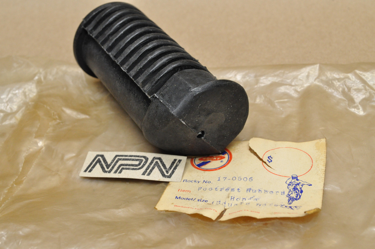 NOS Honda NC50 SL175 SL350 SL70 Z50 Rocky Foot Peg Step Rubber 50661-312-000