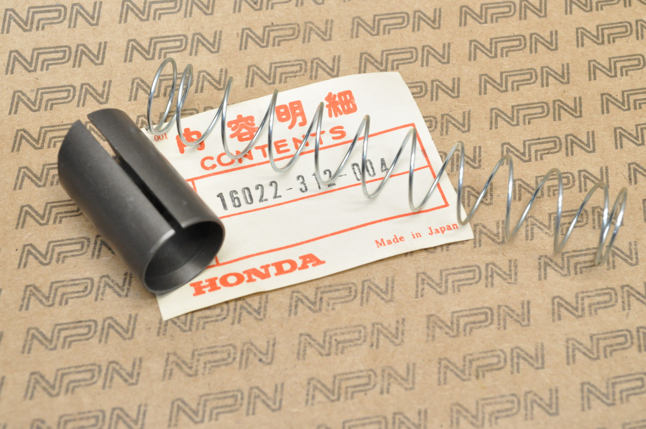 NOS Honda SL350 K1-K2 Carburetor Throttle Valve Slide & Spring Set 16022-312-004