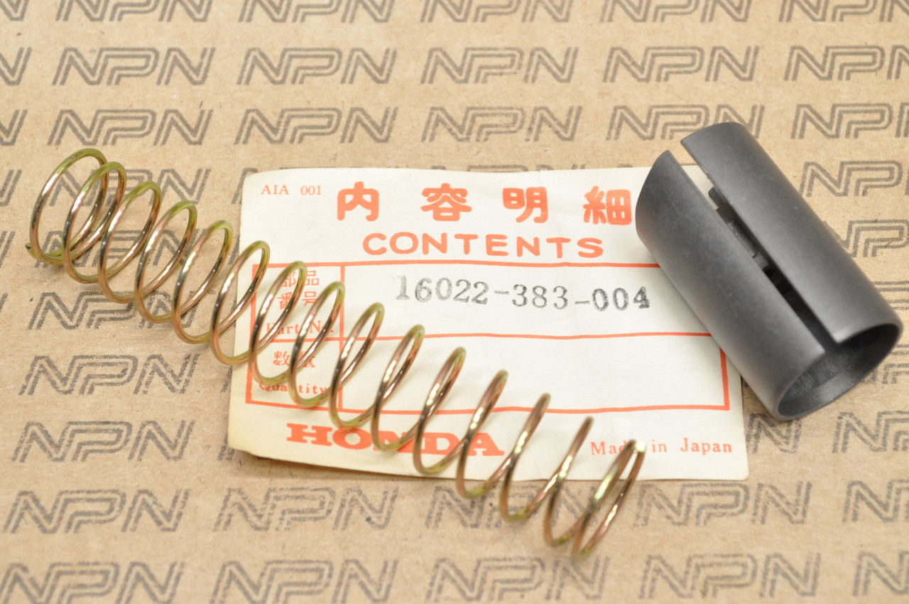 NOS Honda 1976 CB125 S XL125 Throttle Valve Slide & Spring Set 16022-383-004