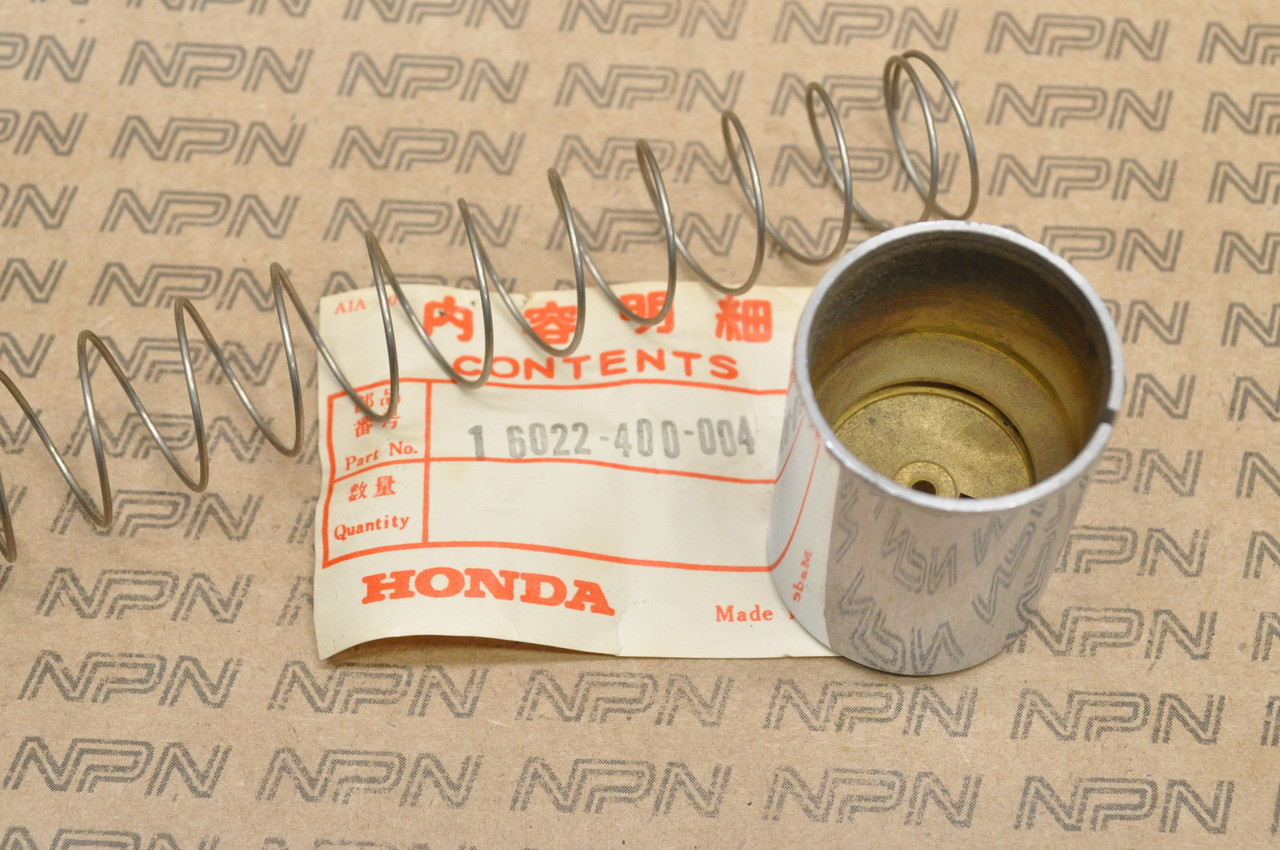 NOS Honda CR125 M Carburetor Throttle Valve Slide & Spring Set 16022-400-004