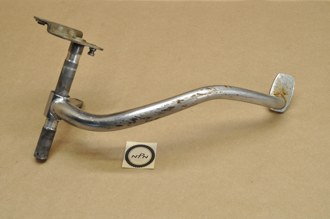 Vtg OEM Honda C100 C102 C105 T Brake Pedal Lever Arm & Pivot Shaft Pipe 46500-001-670