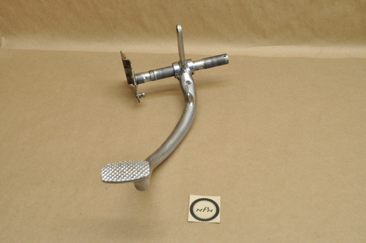 Vtg OEM Honda C100 C102 C105 T Brake Pedal Lever Arm & Pivot Shaft Pipe 46500-001-670
