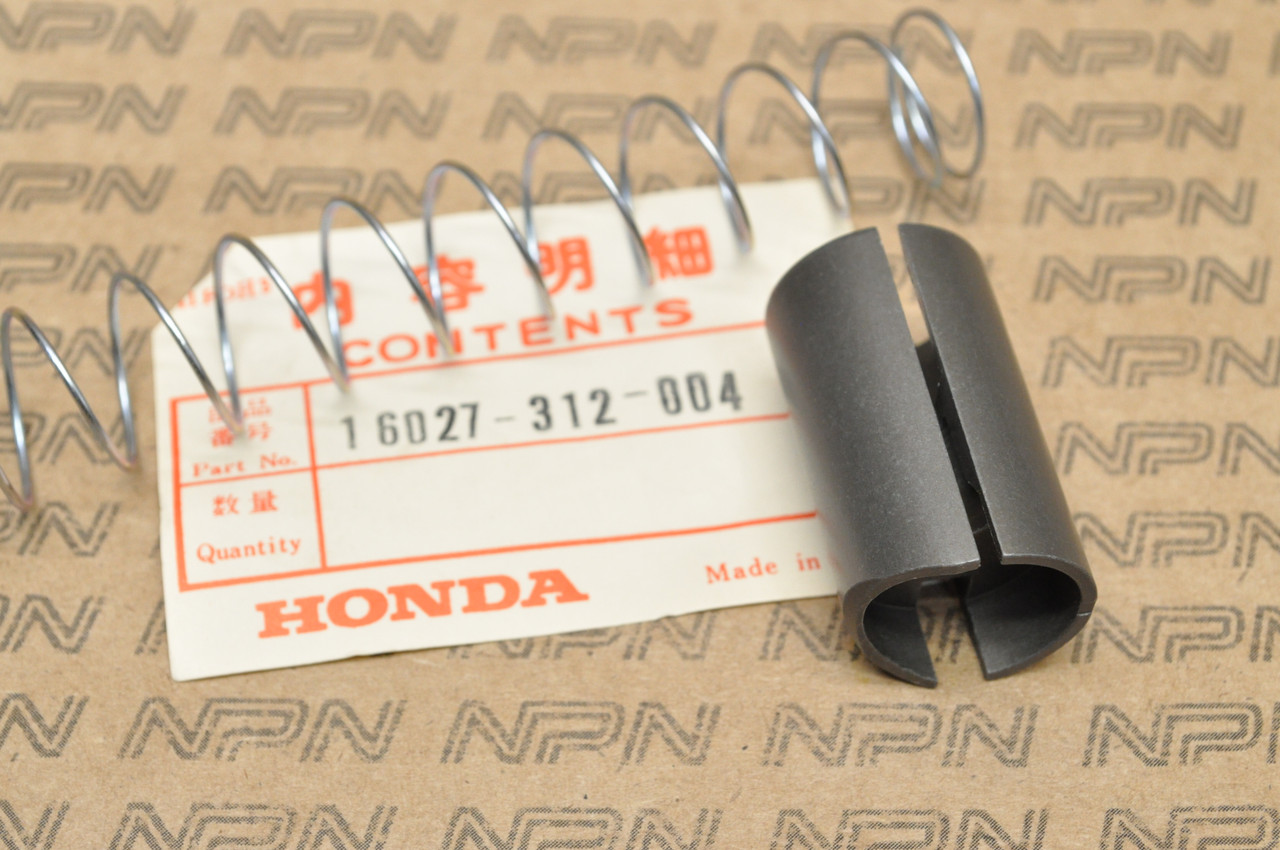 NOS Honda SL350 K1-K2 Carburetor Throttle Valve Slide & Spring Set 16027-312-004