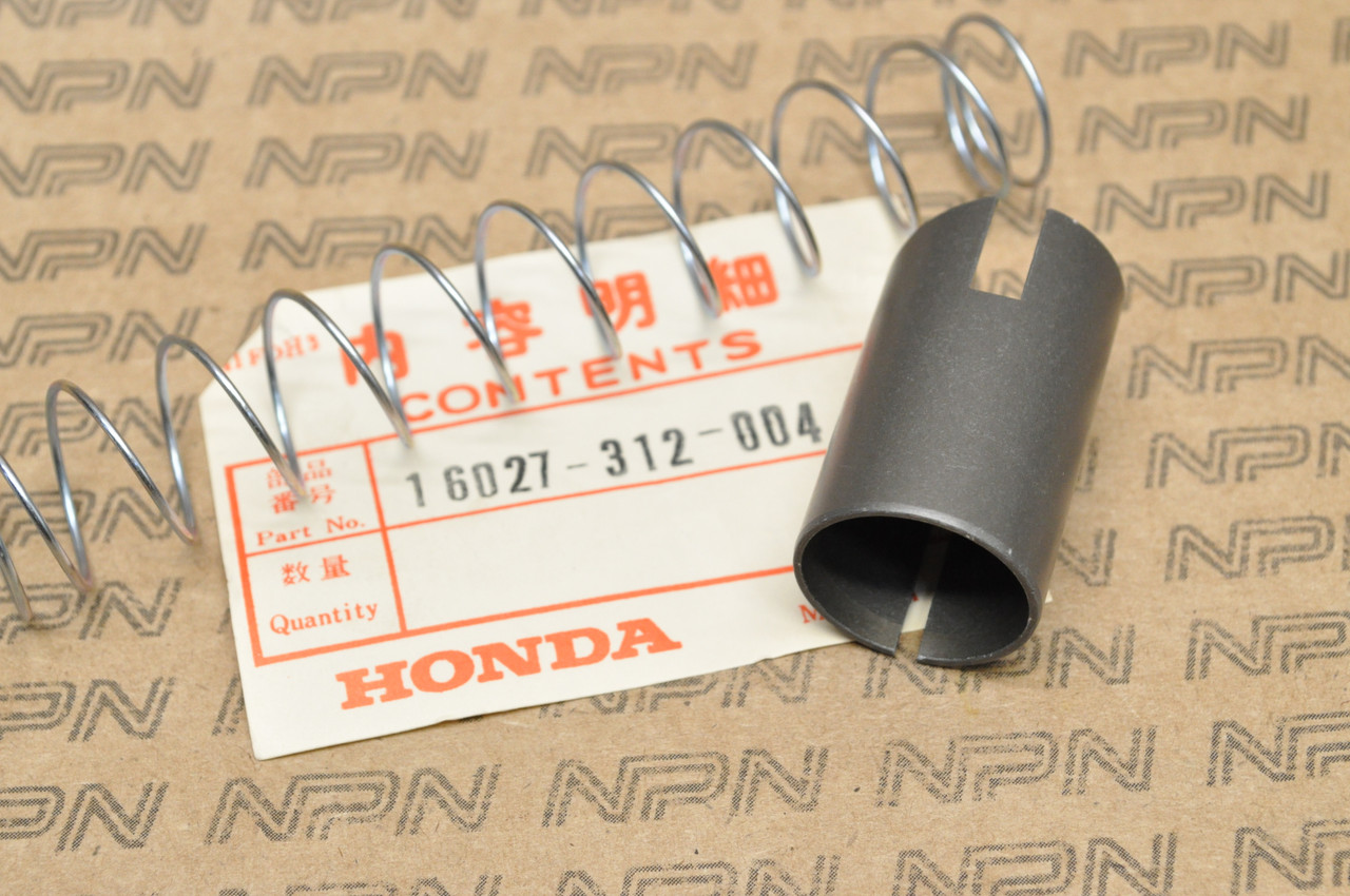 NOS Honda SL350 K1-K2 Carburetor Throttle Valve Slide & Spring Set 16027-312-004