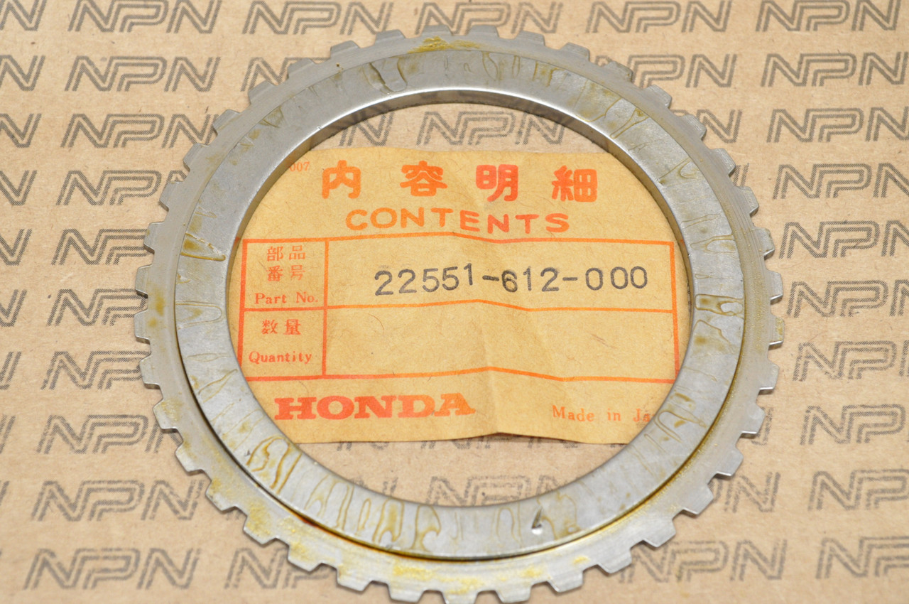 NOS Honda 1976-78 CB750 A Hondamatic Clutch End Plate 22551-612-000