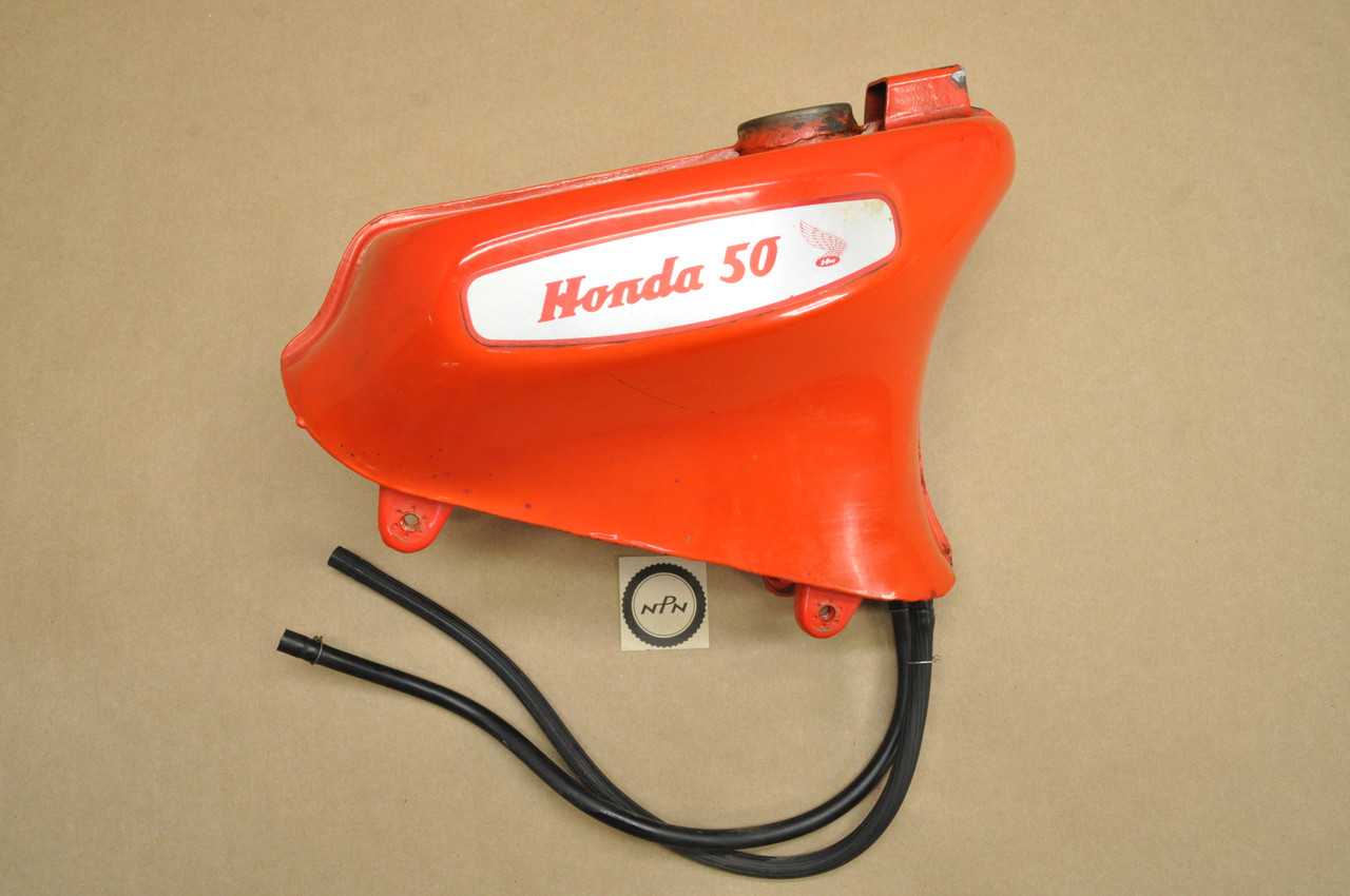 Vintage OEM Honda C100 CA100 C102 CA102 Fuel Gas Tank Red 17500-001-030