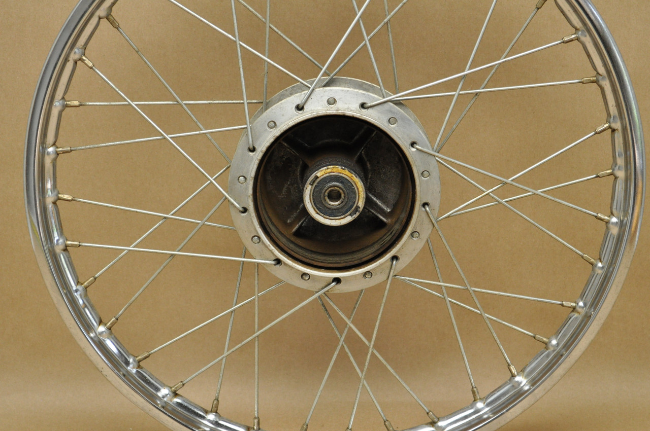 Vtg OEM Honda CA102 C102 C105 T CA105T Front Wheel Rim Hub Spoke 44601-011-000