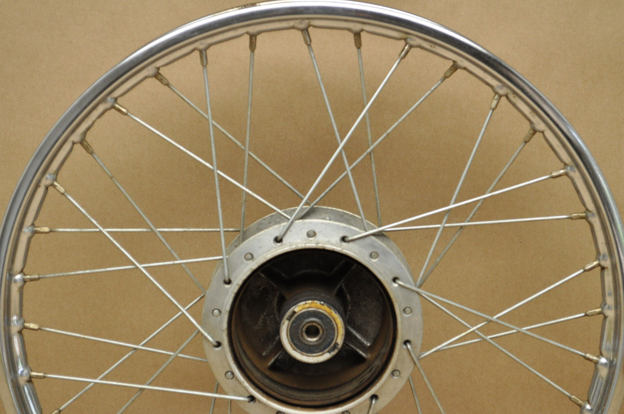 Vtg OEM Honda CA102 C102 C105 T CA105T Front Wheel Rim Hub Spoke 44601-011-000