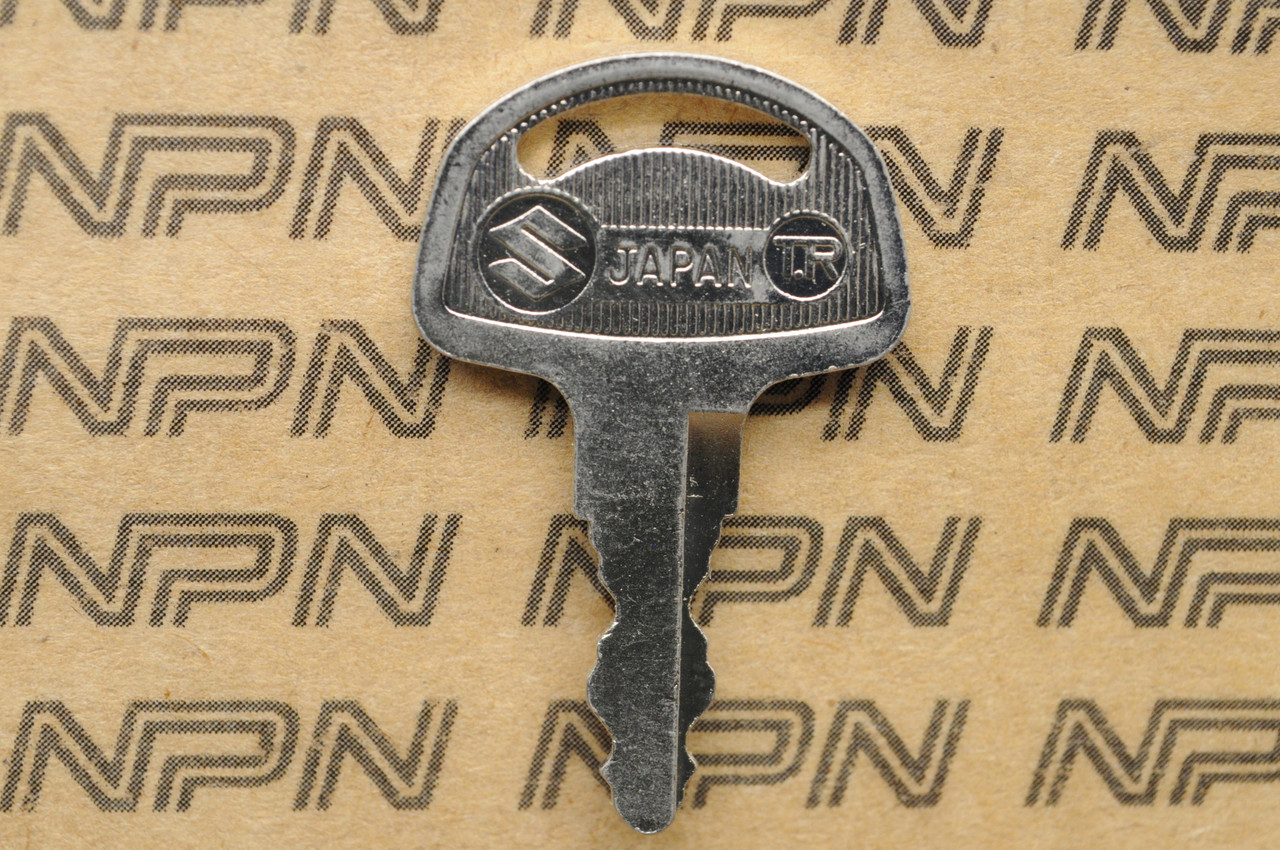 NOS Suzuki Motorcycle Ignition Lock Double Groove Key # 241