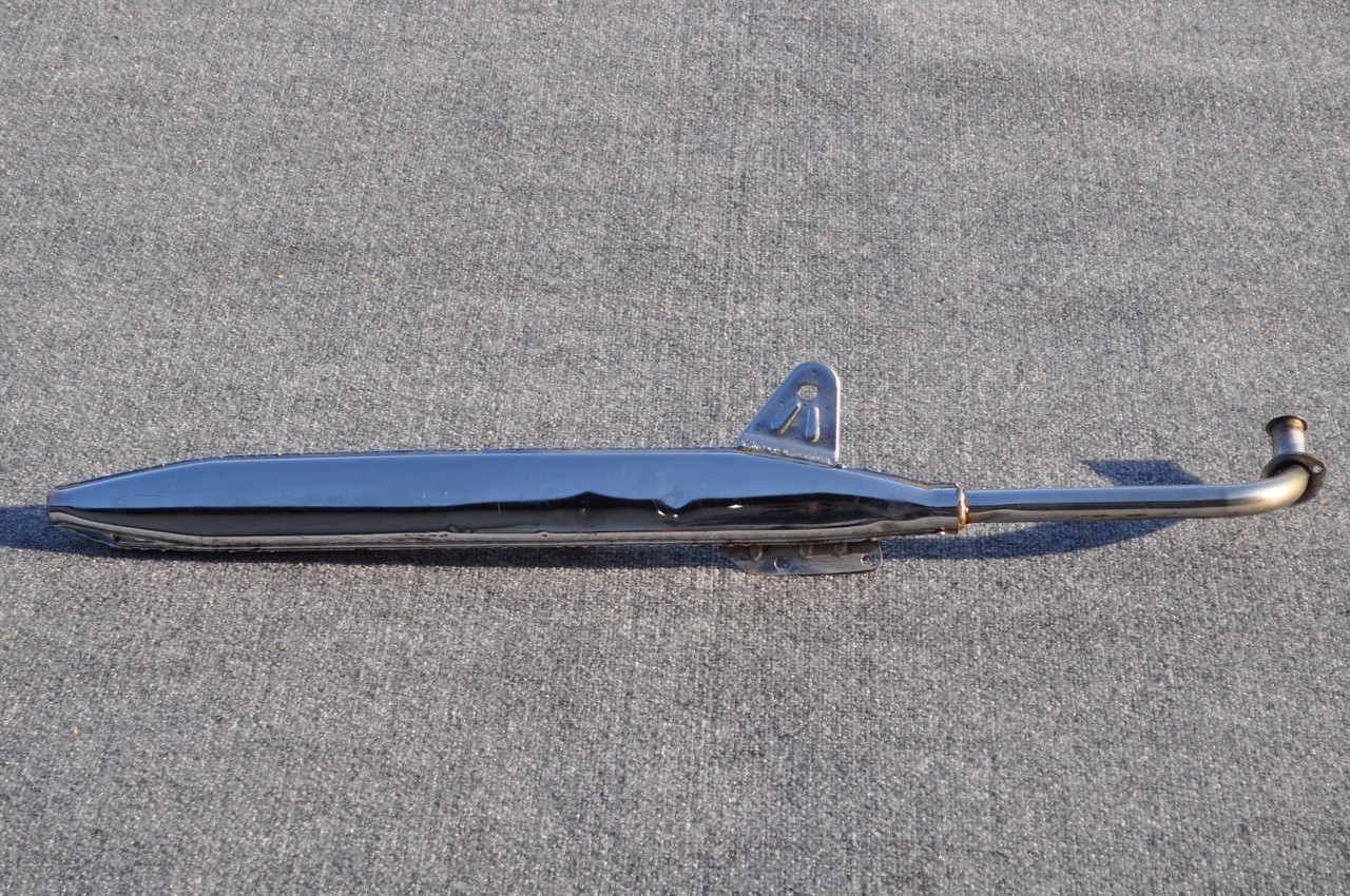 Vintage OEM Honda C100 C102 Exhaust Muffler Header Pipe Baffle 18300-001-107