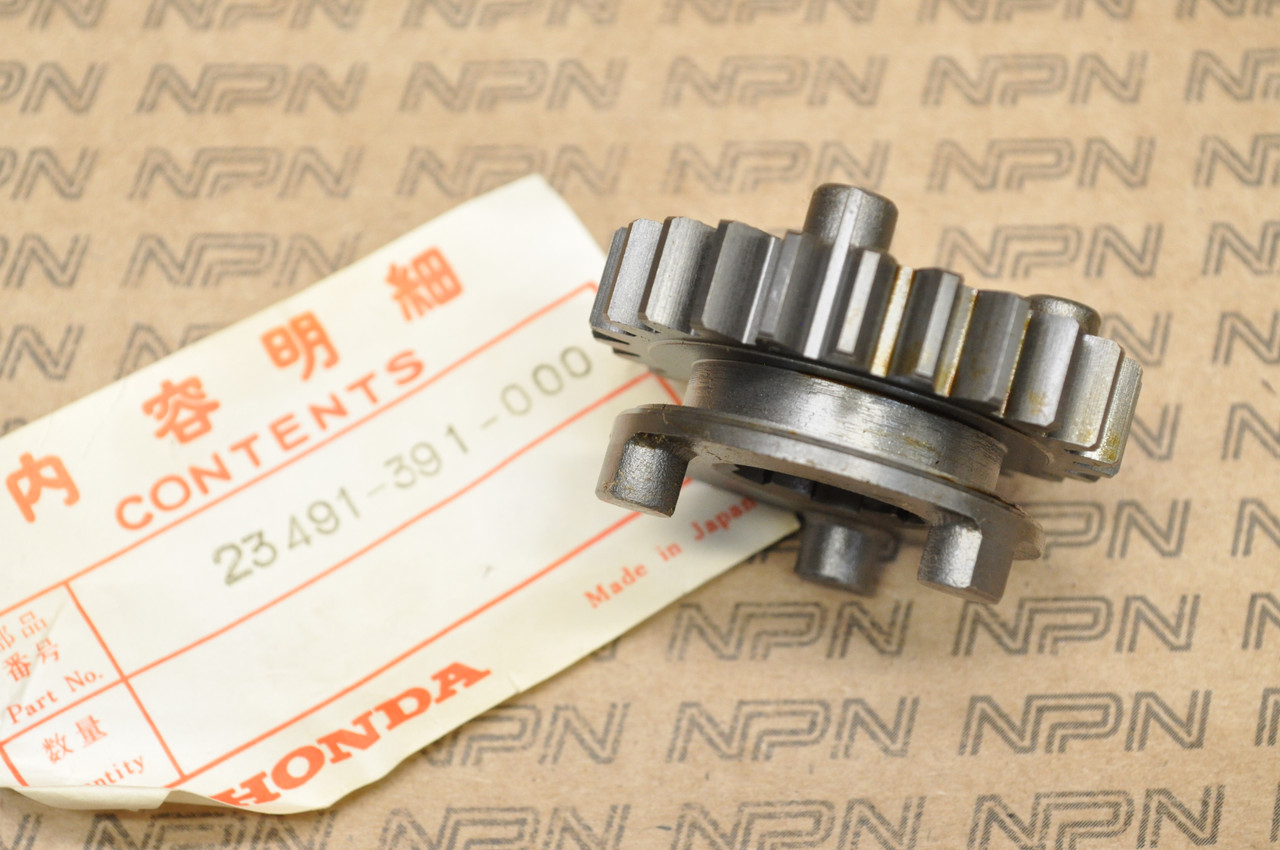 NOS Honda 1976-78 XL175 Counter Shaft Fifth 5th Gear 23T 23491-391-000