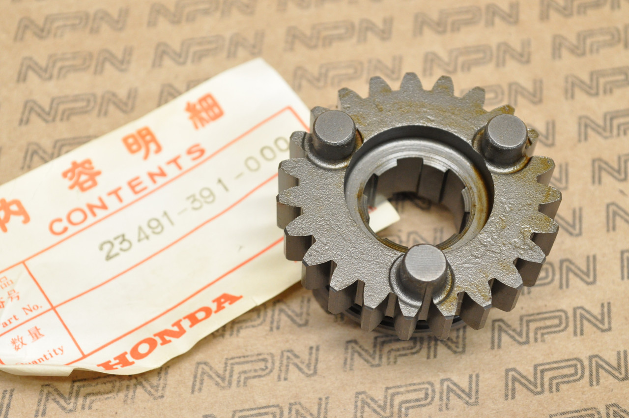 NOS Honda 1976-78 XL175 Counter Shaft Fifth 5th Gear 23T 23491-391-000