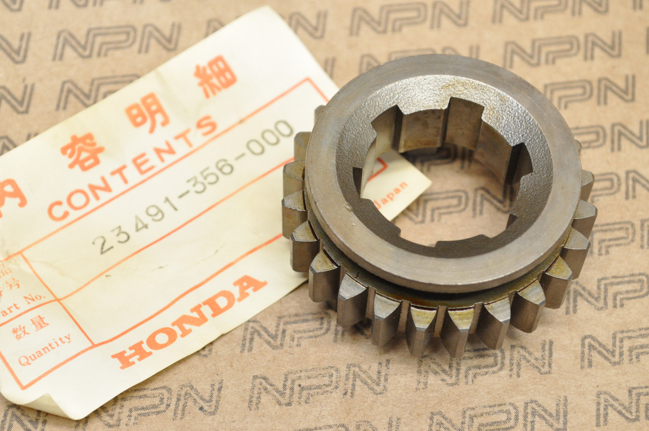 NOS Honda 1975-76 TL250 XL350 K0-1978 Counter Shaft Top Gear 24T 23491-356-000