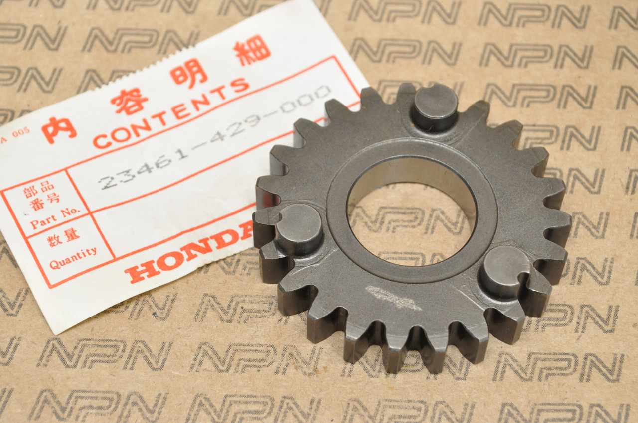 NOS Honda XL500 R XL500S XR500 XR500R Main Shaft Fourth Gear 23T 23461-429-000