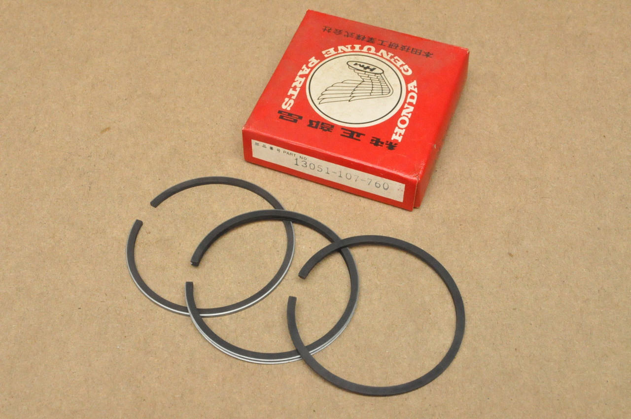 NOS Honda CB100 CL100 SL100 XL100 Piston Ring Set for 1 Piston 1.00 Oversize 13051-107-760