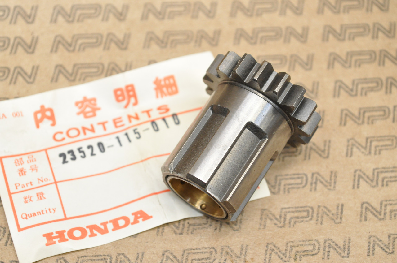 NOS Honda XR75 K0-1976 Primary Start Starter Gear 17T 23520-115-010