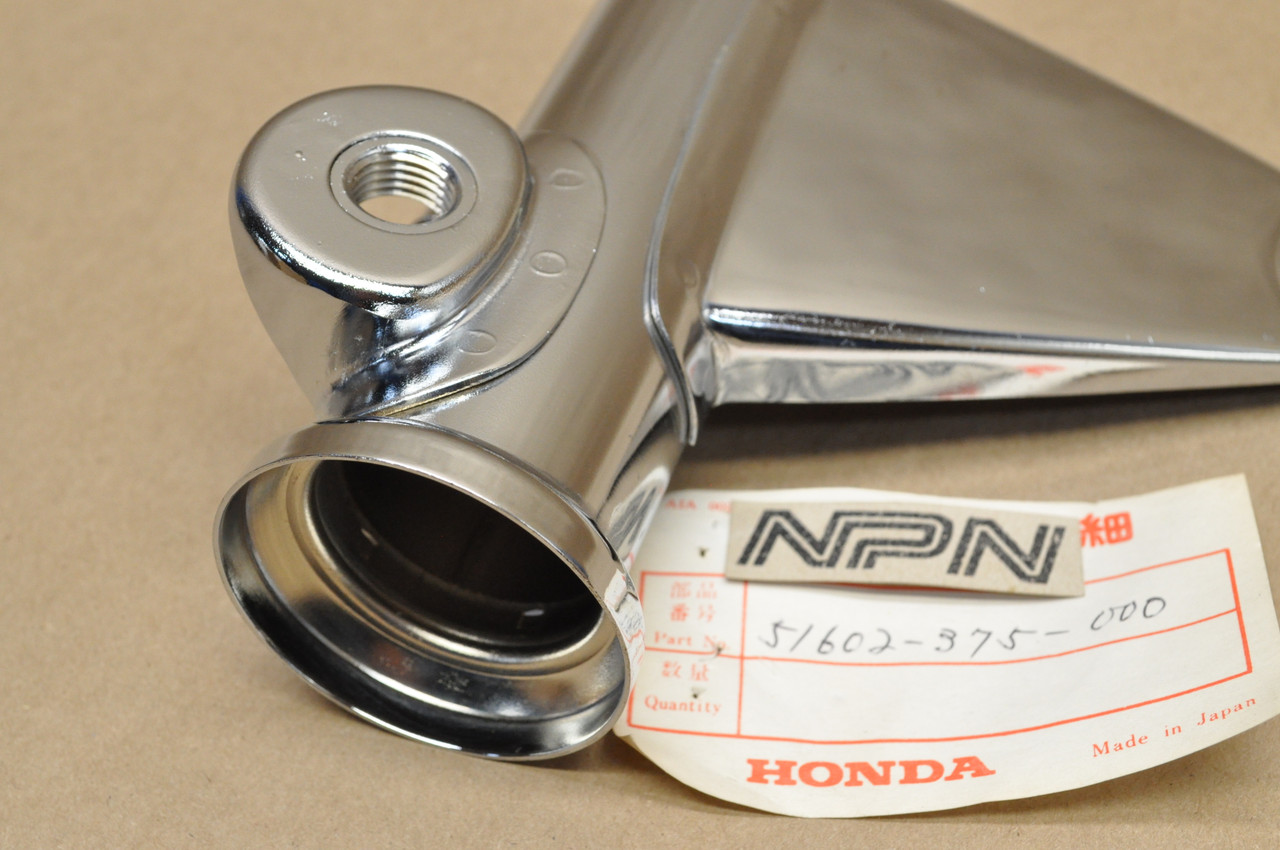 NOS Honda 1975-76 CB500 T Right Front Fork Ear Head Light Turn Signal Mount 51602-375-000